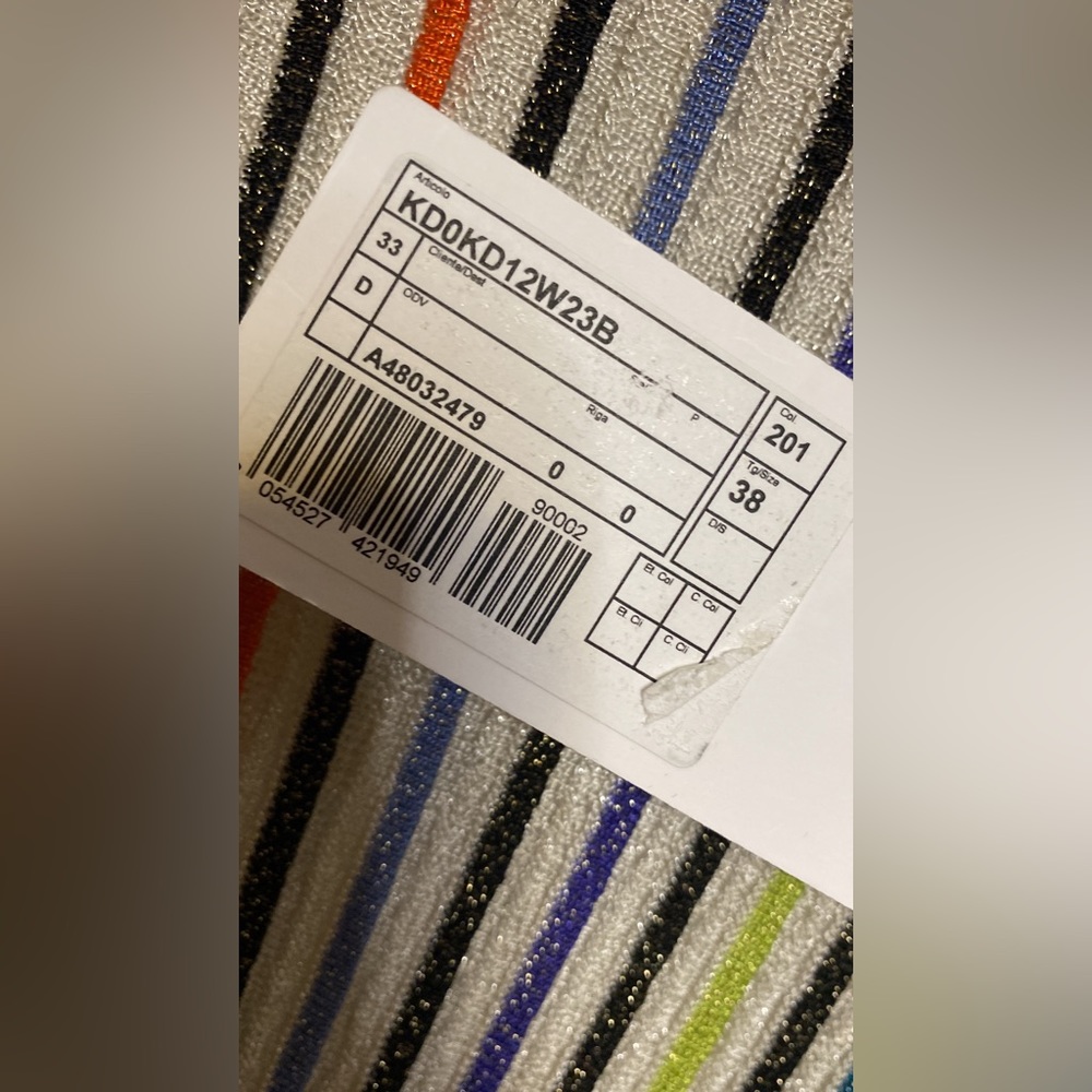 Missoni High Neck Metallic Neon Stripe Dress - Picture 3 of 10